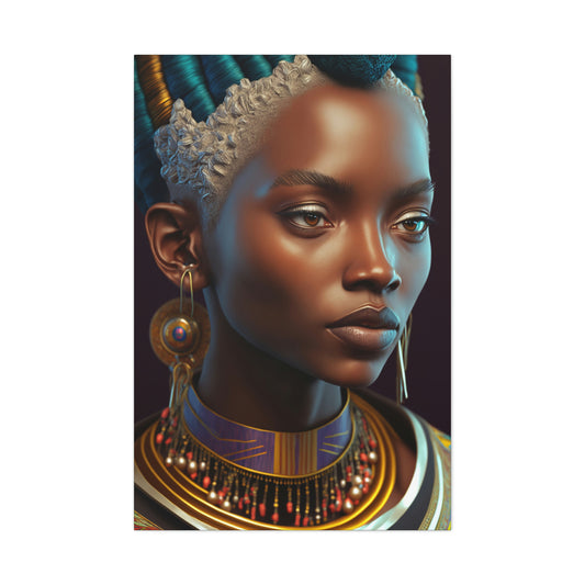Faces of Africa 44 Afrigraphica Portrait Canvas Gallery Wrap